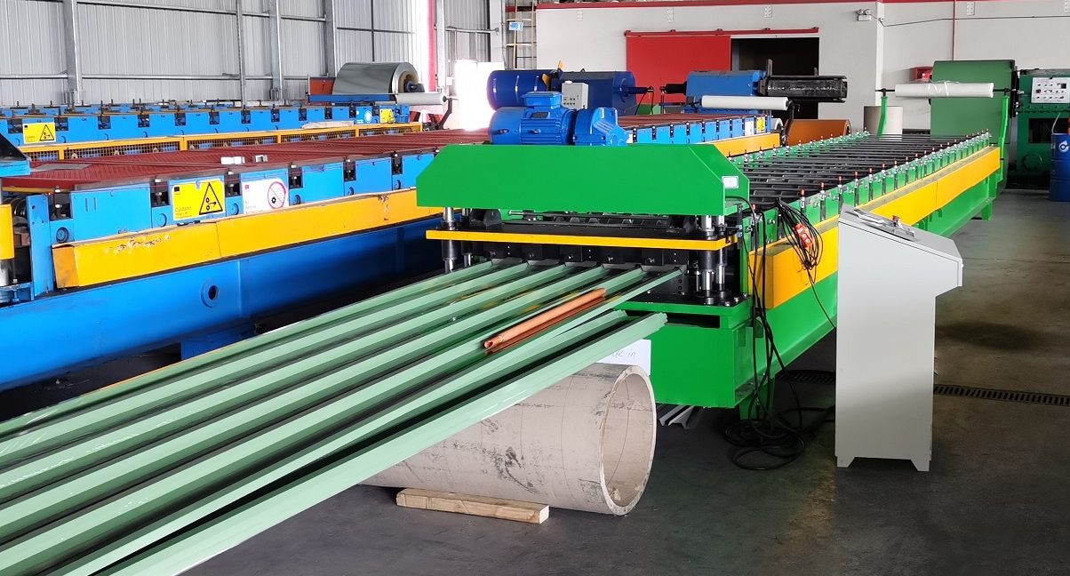 Trapezoidal Roofing Sheet Making Machine | Trapezoidal Profile Roll Former