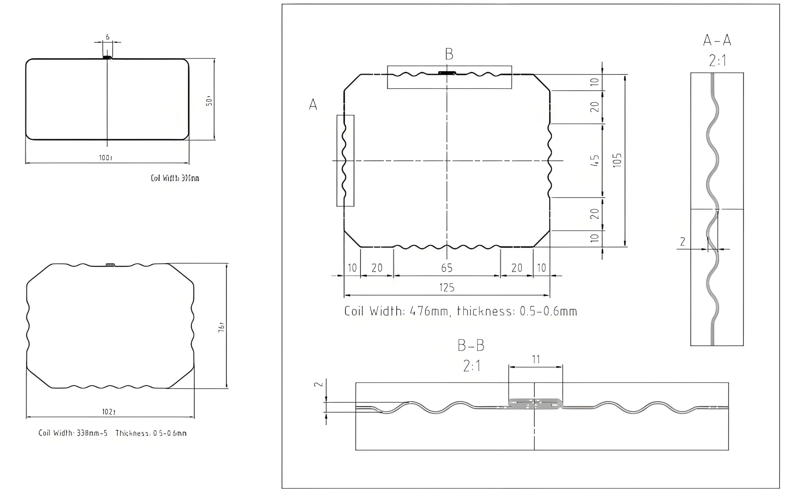 Rectangular Downspout Roll Forming Machine