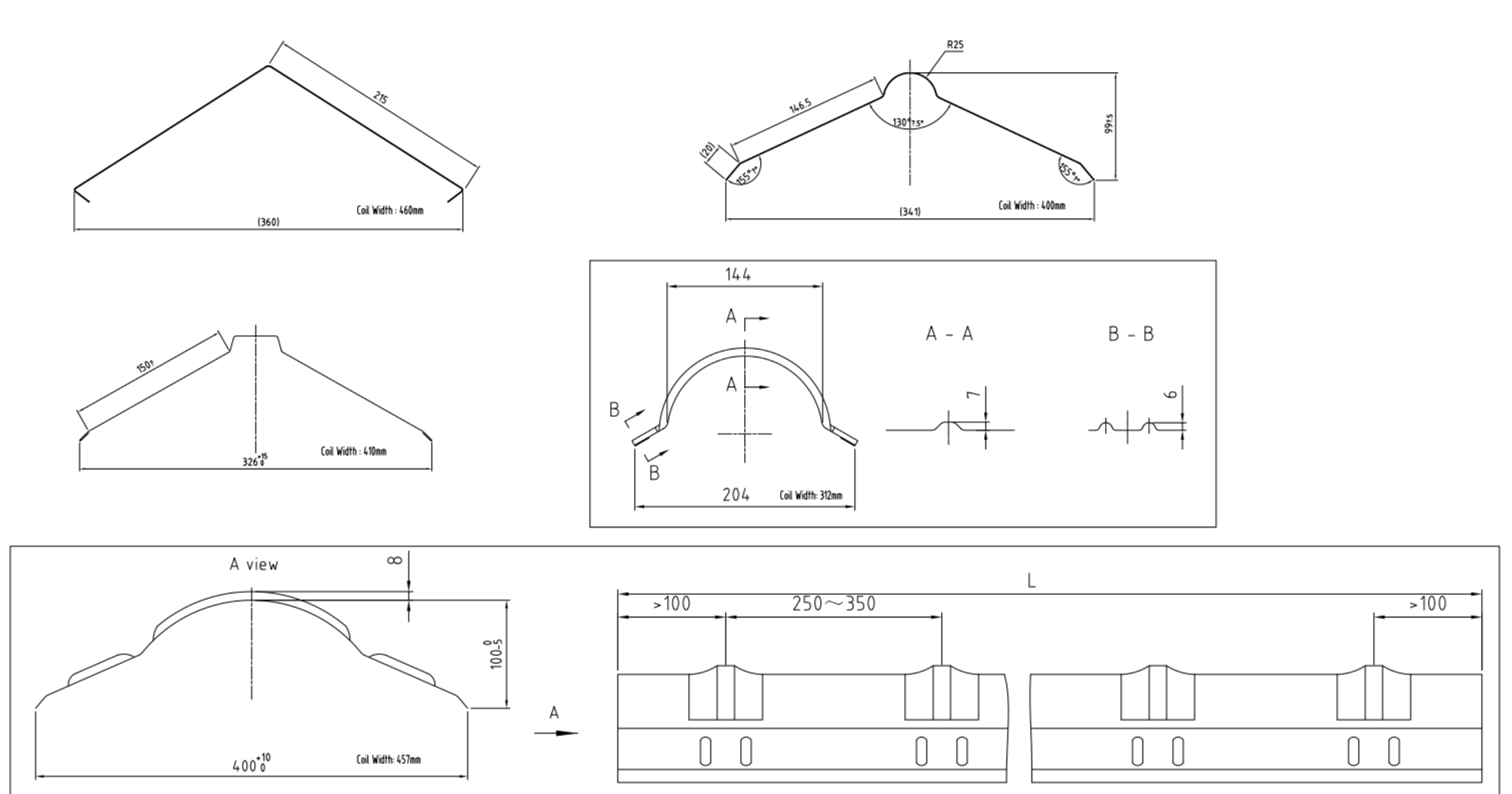 Glazed Roofing Ridge Cap Roll Forming Machine