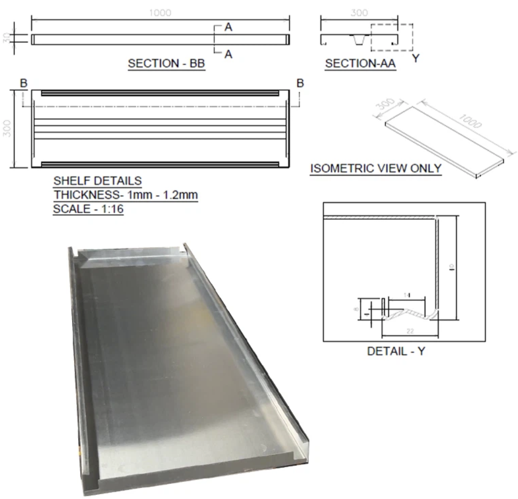 Shelf Panel Roll Forming Machine